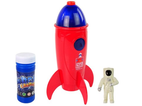 Rakieta Astronauta Maszyna do Robienia Baniek Mydlanych Czerwona