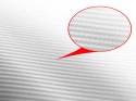 Folia rolka carbon 4D biała 1,52x30m