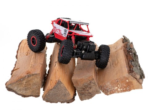 Samochód  zdalnie sterowanRock Crawler HB 2,4GHz 1:18 czerwony