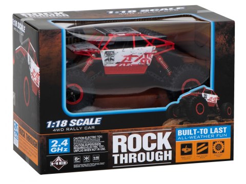 Samochód  zdalnie sterowanRock Crawler HB 2,4GHz 1:18 czerwony