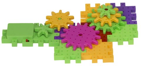Klocki Konstrukcyjne układanka edukacyjna zębatki plac zabaw 81szt