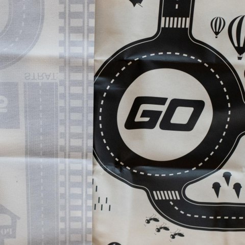 Mata do zabawy miasto ulica + znaki drogowe wodoodporna 130x100cm