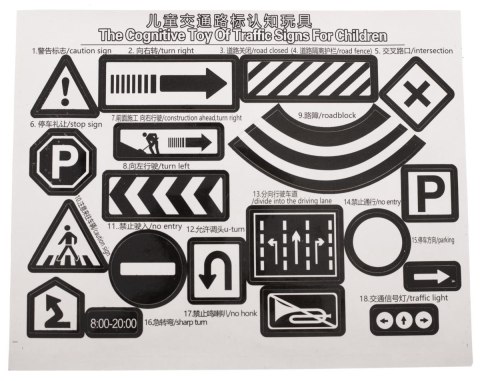 Mata do zabawy miasto ulica + znaki drogowe wodoodporna 130x100cm