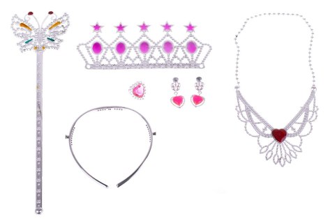 Kostium strój karnawałowy księżniczka + akcesoria