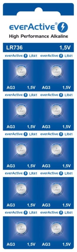 Bateria everActive Alkaline G3 LR736 blister 10szt.