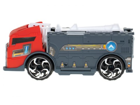 Transporter ciężarówka TIR 2w1 parking laweta straż pożarna + 3 auta