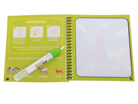 Książeczka wodna z mazakiem zielona safari