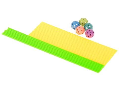 Klocki konstrukcyjne rurki słomki patyczki baza namiot domek 240el.