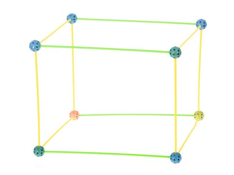 Klocki konstrukcyjne rurki słomki patyczki baza namiot domek 480el.