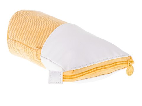 Piórnik szkolny saszetka tuba 2w1 żółty