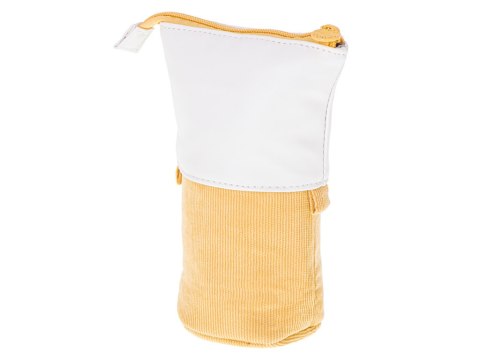 Piórnik szkolny saszetka tuba 2w1 żółty