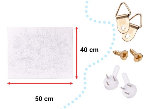 Malowanie po numerach obraz 40x50cm kwiatowy pejzaż