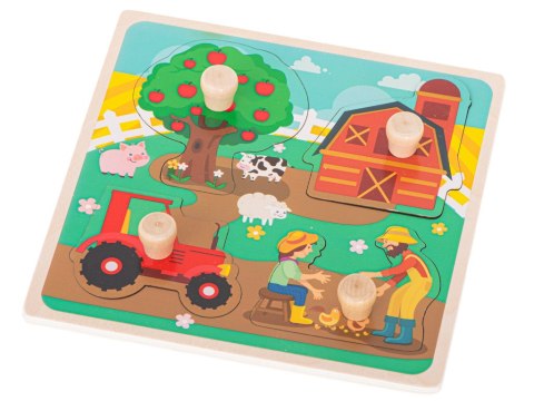 Puzzle drewniane układanka gospodarstwo rolne