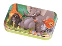 Puzzle bajkowe w puszce słoń 60el