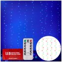 Lampki LED kurtyna druciki 3x3m 300LED multikolor