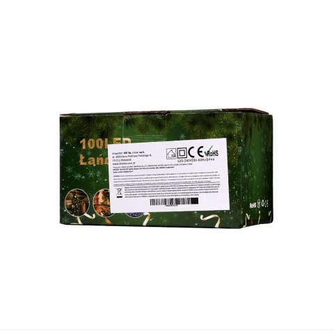 Lampki LED łańcuch świetlny 10m 100LED ciepły biały