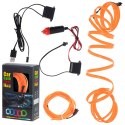 Oświetlenie ambientowe LED do samochodu / auta USB / 12V taśma 3m