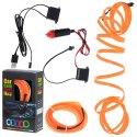 Oświetlenie ambientowe LED do samochodu / auta USB / 12V taśma 5m