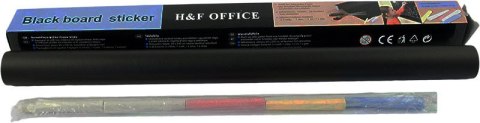 Tablica kredowa samoprzylepna czarn 45x100 + kredy