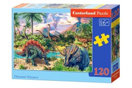 CASTORLAND Puzzle 120el. Dinosaur Volcanos - Dinozaury przy wulkanach