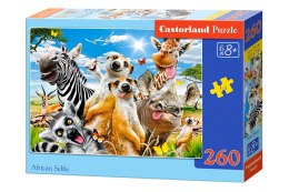 CASTORLAND Puzzle 260el. African Selfiey - Afrykańskie zwierzęta