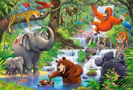 CASTORLAND Puzzle 40el. Maxi Jungle Animals - Zwierzęta z Dżungli