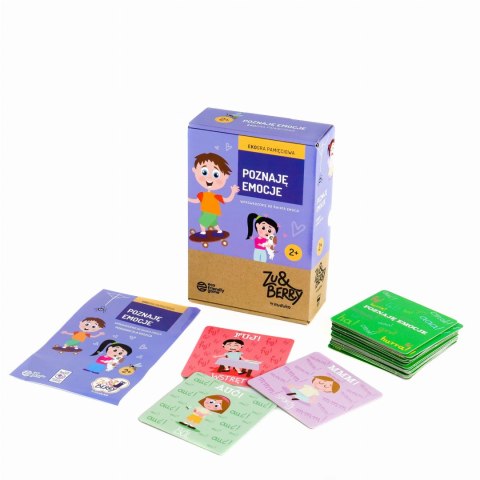 MUDUKO Gra Poznaję emocje: ekogra pamięciowa. Karty obrazkowe dla dzieci