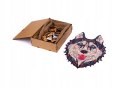 Puzzle Drewniane EKO 73 Śnieżny Husky A4 PuzA4-00714