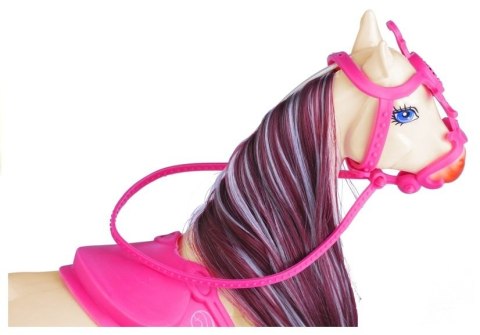 Zestaw Lalka i Koń w Stajni + Akcesoria Biały