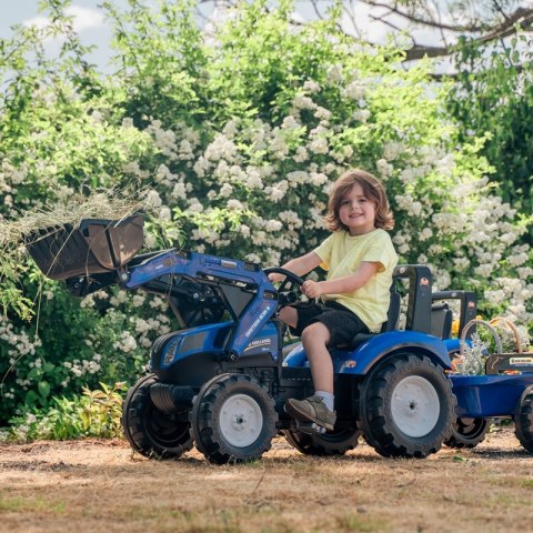 GOKART Traktor NA PEDAŁY KOPARKA New Holland Niebieski od 3 Lat GOKART Traktor NA PEDAŁY KOPARKA New Holland Niebieski od 3 Lat