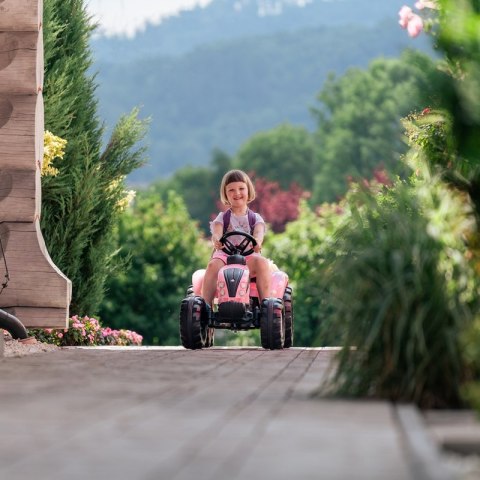 FALK Traktor Pink Country Star na Pedały z Przyczepką od 3 lat