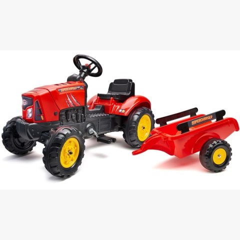 FALK Traktorek Red Supercharger Czerwony Otwierana Maska Od 2 Lat FALK Traktorek Red Supercharger Czerwony Otwierana Maska Od 2 Lat