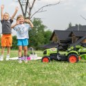 gokart Traktor Claas z Przyczepą i Łyżką na pedały dla dzieci od 2 lat