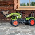 gokart Traktor Claas z Przyczepą i Łyżką na pedały dla dzieci od 2 lat