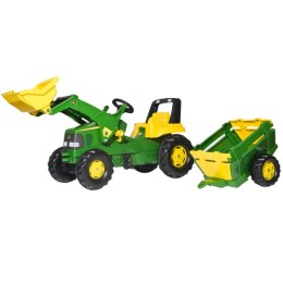 Traktor Na Pedały gokart  koparka dla dzieci John Deere 3-8 lat