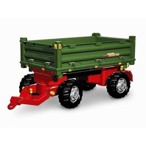 Rolly Toys rollyTrailer Przyczepa Rolly Multi dwuosiowa zielona