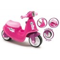 Smoby Różowy jeździk skuter Ciche koła Pink Scooter