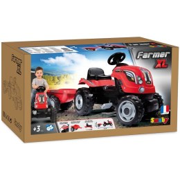 gokart Traktor na pedały dla dziecka Smoby Farmer XL z przyczepą