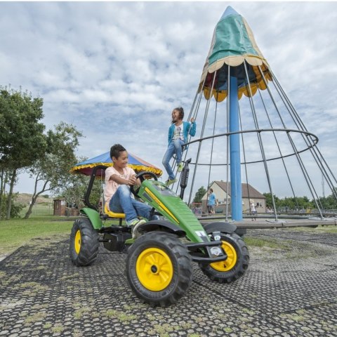 BERG Gokart na pedały XL John Deere BFR Pompowane koła od 5 lat do 100 kg BERG Gokart na pedały XL John Deere BFR Pompowane koła od 5 lat do 100 kg