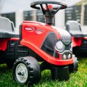 traktor jeździk dla dzieci Czerwony z Przyczepką + akc. od 12 miesięcy