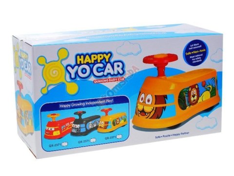 Kolorowy JEŹDZIK pierwszy auto dla maluszka SP0385