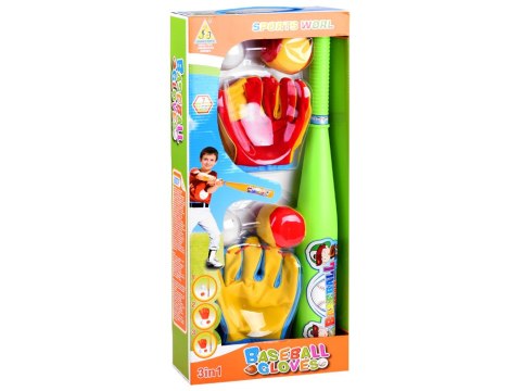Zestaw BASEBALL kij piłki rękawice bejsbol SP0626