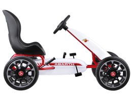 GOKART ABARTH na pedały Duże miekkie koła PA0167