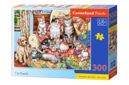Puzzle 300 el. Cat family