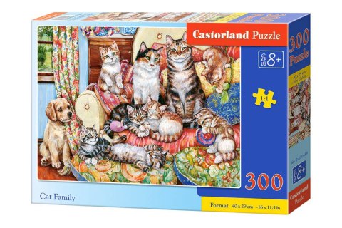 Puzzle 300 el. Cat family