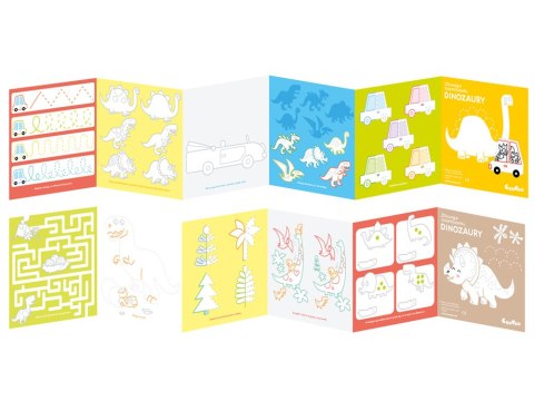 CzuCzu Dłuuugie kolorowanki Dinozaury ZA4229