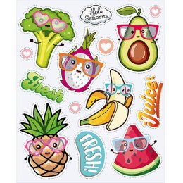 Naplamki naprasowanki na odzież Funny Fruits OZ0017