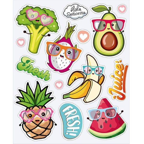 Naplamki naprasowanki na odzież Funny Fruits OZ0017