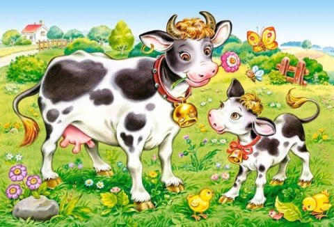 Puzzle 4w1 8,12,15,20-el Animal Moms and Babies