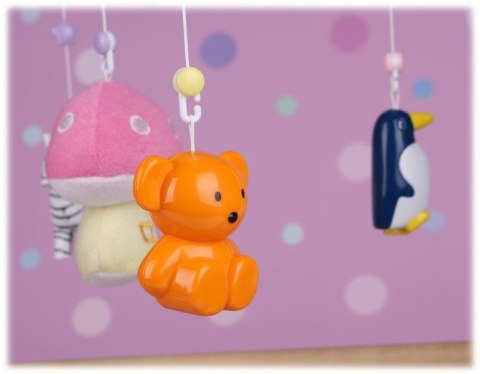 Kolorowa karuzela z pozytywką - zwierzątka